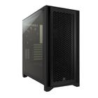 Capa CORSAIR 4000D AIRFLOW de vidro temperado Mid-Tower ATX preta