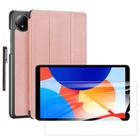 Capa couro + caneta touch para Redmi Pad Se 8,7” + pelicula