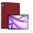 Capa couro + pelicula de vidro para iPad Air 11 M2 2024