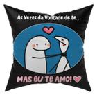 Capa de Almofada Avulsa Flork Meme Humor c/ Frases 45cm x 45cm - DOURADOS ENXOVAIS