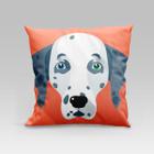 Capa de Almofada Estampada Pet Dog em Veludo Suede 45cm x 45cm - Decoração Raças Cachorros - DOURADOS ENXOVAIS