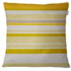 Capa de Almofada Jacquard Encanto Amarelo Listrado 45x45cm - Sua Casa Decor