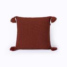 Capa de Almofada Pompom Decorativa Tricot 45x45cm Com zíper Istambul - FIVE STAR MALHAS