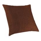 Capa De Almofada Sala Luxo 50X50 Suede Com Ziper Terracota