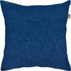 Capa de Almofada Veludo Flower 45 cm x 45 cm Azul Marinho - Seven Textil