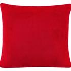 Capa De Almofada Veneza Fleece Vermelho - Vilela Enxovais