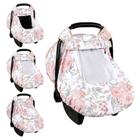 Capa de assento de carro HNHUAMING Infant para meninas rosa floral