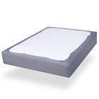 Capa de box spring tamanho queen, tecido elástico, resistente a rugas e desbotamento, cinza