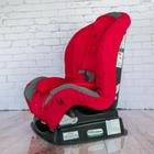 Capa de cadeira e acolchoado extra -cinza chumbo c/ vermelho