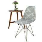 Capa de Cadeira Eiffel Eames Kit 8 Unidades Geo Malha Luxo