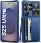 Capa de celular BXYJY para Samsung Galaxy S25 Ultra Wallet azul