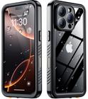 Capa de celular SPIDERCASE para iPhone 16 Pro Max impermeável preta