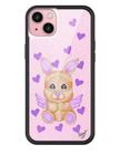 Capa de celular Wildflower Love Stitched para iPhone 15 Plus roxa