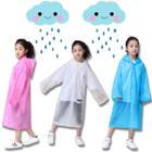 Capa De Chuva Infantil Menina Menino Com Capuz E Bolso Pvc - PDIMPORT