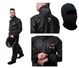 Capa De Chuva Pioneira Pvc Combate Capuz Balaclava Tamanho G