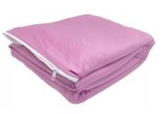 Capa De Colchão Casal Padrão Com Zíper + 02 Fronhas Kit Para Cama Malha Gel Grossa Spandex
