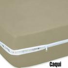 Capa de Colchão Protetor Queen Size Malha Gel Helanca com Zíper Cama Box