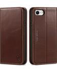 Capa de Couro Genuíno SHIELDON para iPhone SE (2022/2020) - 4.7"