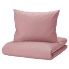 Capa de Edredom Duvet Solteiro 180x240cm c/ Zíper - Rosa + Fronha - FASTLAR