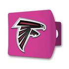 Capa de engate FANMATS 43365 NFL Atlanta Falcons Pink Metal