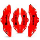 Capa de Pinça de Freio Brembo Vermelho kit c/ 4 unid