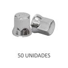 Capa De Porca Real 33 Mm Cromada 50 Unidades