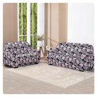 Capa De Sofa Lisa 2 E 3 Lugares Malha Gel Estampas Variadas