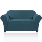 Capa de sofá PrinceDeco Stretch Loveseat Deep Teal