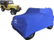 Capa De Tecido Cor Azul Alta Proteção Carro Jeep Willys