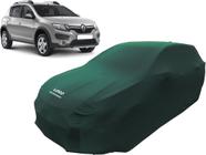 Capa De Tecido Cor Verde Para Carro Renault Sandero Stepway - Mz