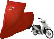 Capa De Tecido Helanca Lycra Honda Biz 125 Com Logo