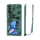 Capa de Telefone Disney Stitch Baby para Samsung Galaxy A - Capa Líquida Quadrada