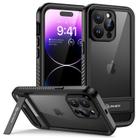 Capa de telefone Lanhiem para iPhone 14 Pro Max com suporte preto