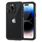 Capa de telefone Lanhiem para iPhone 14 Pro Max impermeável preta