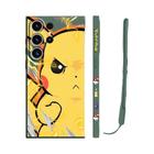 Capa De Telefone Líquida Quadrada Pokémon Para Samsung Galaxy S20 FE S21 S22 plus S23 Ultra 5G Capa