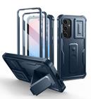Capa Dexnor para Samsung Galaxy S24 FE - Com Capa de Câmera Azul Marinho