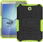 Capa DWay Tab S2 8.0 T710 Armor Hybrid Design com suporte destacável Capa protetora de camada dupla para tablet rígido Capa traseira para Samsung Galaxy Tab S2 de 8,0 polegadas SM-T710/T715 (verde)