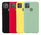 Capa Fosca De Silicone Colorida Compatível Com Moto G9 Power