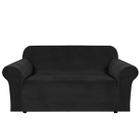 Capa H.VERSAILTEX Stretch Velvet Loveseat 2 Cushion Cov