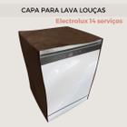 Capa lava louças electrolux 14 serviços transparente flex