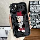 Capa Macia Mickey e Minnie Mouse para iPhone 15/14/13/12/11 - Design Encantador