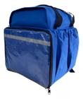 Capa Mochila Bag Térmica Delivery Motoboy Sem Isopor Azul Royal