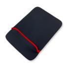Capa Neoprene Notebook 13 Polegadas - Proteção SBR para Tablet - Resistente à Água - Preto com Detalhes Vermelhos