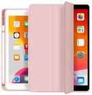 Capa Novo iPad 7a e 8a Geração 10.2 Premium Slim Antichoque com Compart. para Pencil Rosa