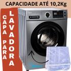 Capa P/ Lava E Seca Midea Grafite Metálico 10,2kg Storm Wash