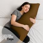 Capa p/ Travesseiro de Corpo Impermeável 50x140cm Com Zíper Coloridas