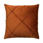 Capa para Almofada Drapeada em Veludo Quadrada Várias Cores