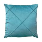 Capa para Almofada Drapeada em Veludo Quadrada Várias Cores