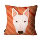 Capa para Almofada Mdecore Bull Terrier Laranja