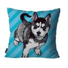 Capa para Almofada Mdecore Husky Siberiano